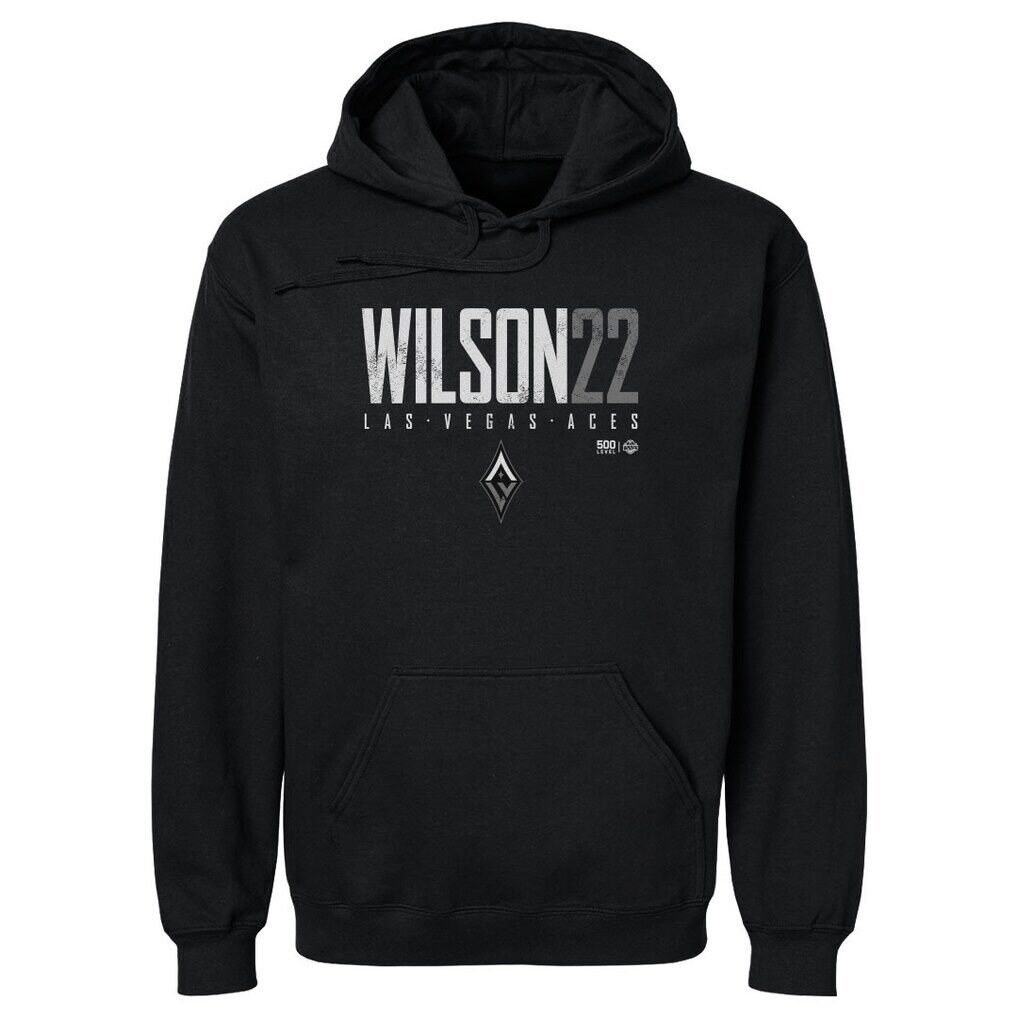 A'ja Wilson Las Vegas Aces 500 Level Elite Pullover Hoodie