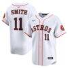 Cam Smith #11 Houston Astros Nike Home Limited Player Jersey - White - Front View