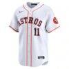 Cam Smith #11 Houston Astros Nike Home Limited Player Jersey - White - Side View
