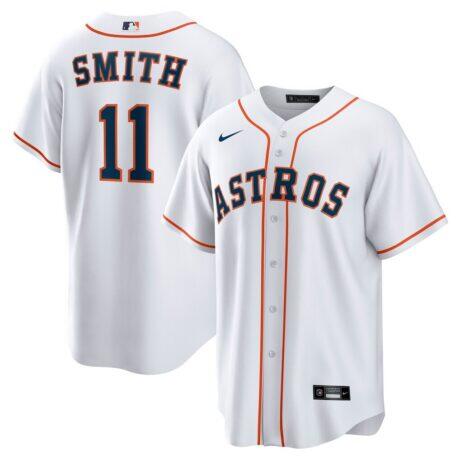 Cam Smith Houston Astros Nike Home Replica Jersey - White - Front View