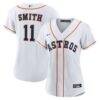 Cam Smith Houston Astros Nike Women's Home Replica Jersey - White - Front View