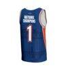 Florida Gators GameDay Greats Youth 2025 NCAA Men's Basketball National Champions Commemorative Fashion Jersey - White - Detail View