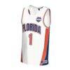 Florida Gators GameDay Greats Youth 2025 NCAA Men's Basketball National Champions Commemorative Fashion Jersey - White - Side View