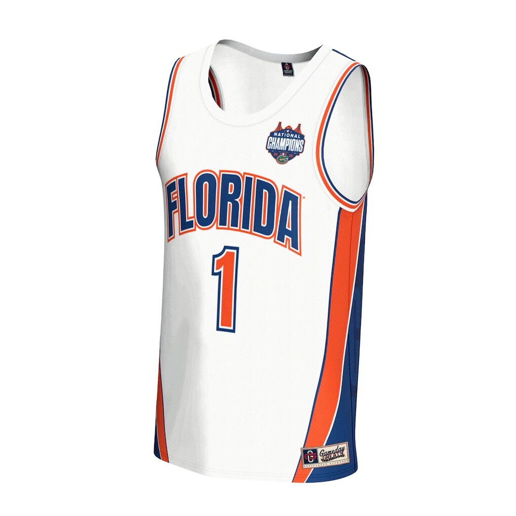 Florida Gators GameDay Greats Youth 2025 NCAA Men's Basketball National Champions Commemorative Fashion Jersey