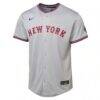 New York Mets Youth Road Limited Jersey - Gray - Side View