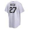 Jordan Beck Colorado Rockies Nike Home Replica Jersey - White - Detail View