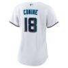 Griffin Conine Miami Marlins Nike Women's Home Replica Jersey - White - Detail View