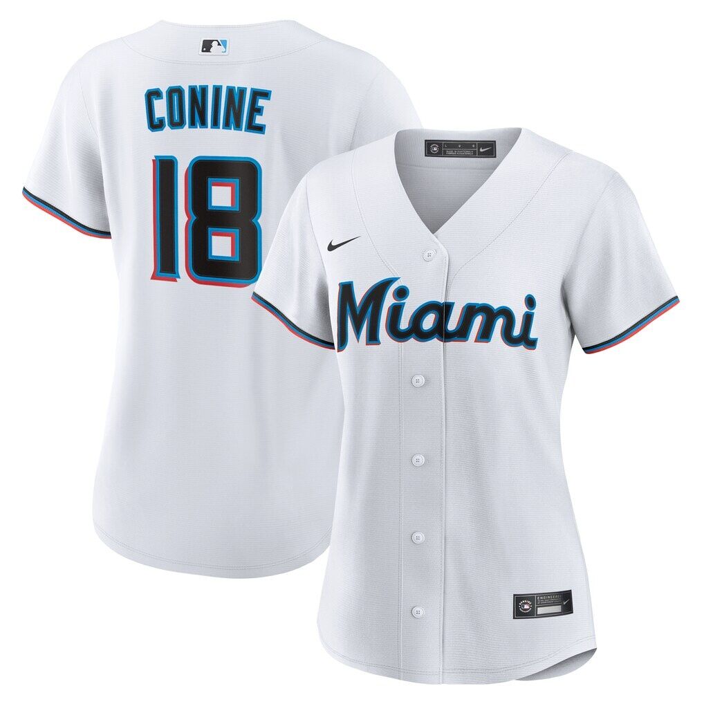 Griffin Conine Miami Marlins Nike Women's Home Replica Jersey