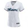 Griffin Conine Miami Marlins Nike Women's Home Replica Jersey - White - Side View