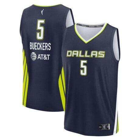 Paige Bueckers Dallas Wings Fashion7 Unisex 2025 WNBA Draft Explorer Edition Fast Break Player Jersey - Navy - Front View