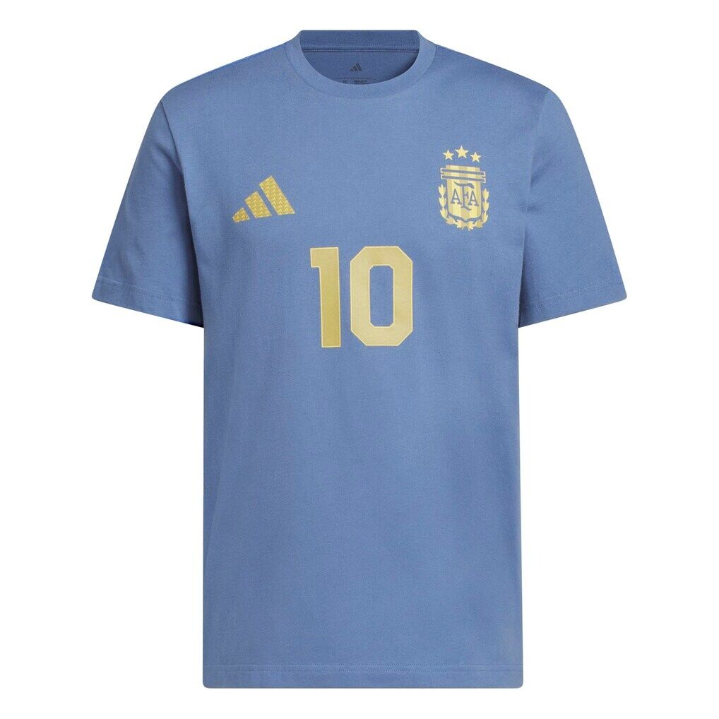 Lionel Messi Argentina National Team adidas Name & Number T-Shirt