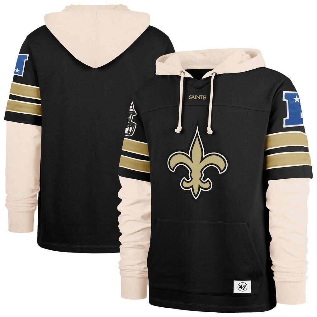 New Orleans Saints '47 Split Zone Cornerback Duo Hoodie