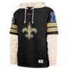 New Orleans Saints '47 Split Zone Cornerback Duo Hoodie - Black - Side View