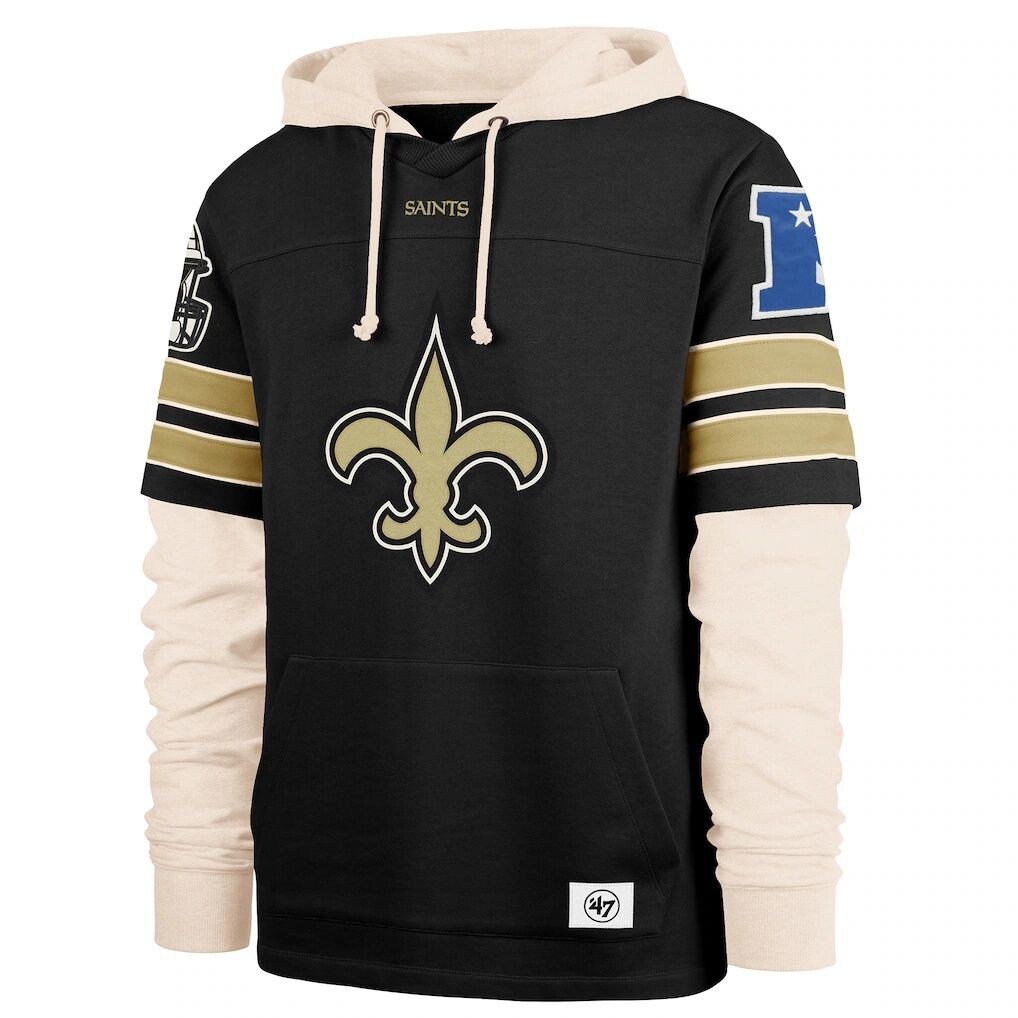 New Orleans Saints '47 Split Zone Cornerback Duo Hoodie