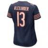 Maurice Alexander Chicago Bears Nike Women's Team Game Jersey - Navy - Detail View