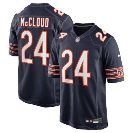 Nick McCloud Chicago Bears Nike Team Game Jersey - Navy - Front View