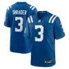 Spencer Shrader Indianapolis Colts Nike Team Game Jersey - - Front View