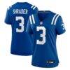 Spencer Shrader Indianapolis Colts Nike Women's Team Game Jersey - - Front View