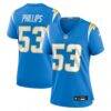 Del'Shawn Phillips Los Angeles Chargers Nike Women's Team Game Jersey - - Front View