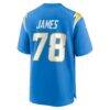 Andre James Los Angeles Chargers Nike Team Game Jersey - - Detail View