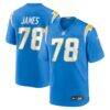 Andre James Los Angeles Chargers Nike Team Game Jersey - - Front View