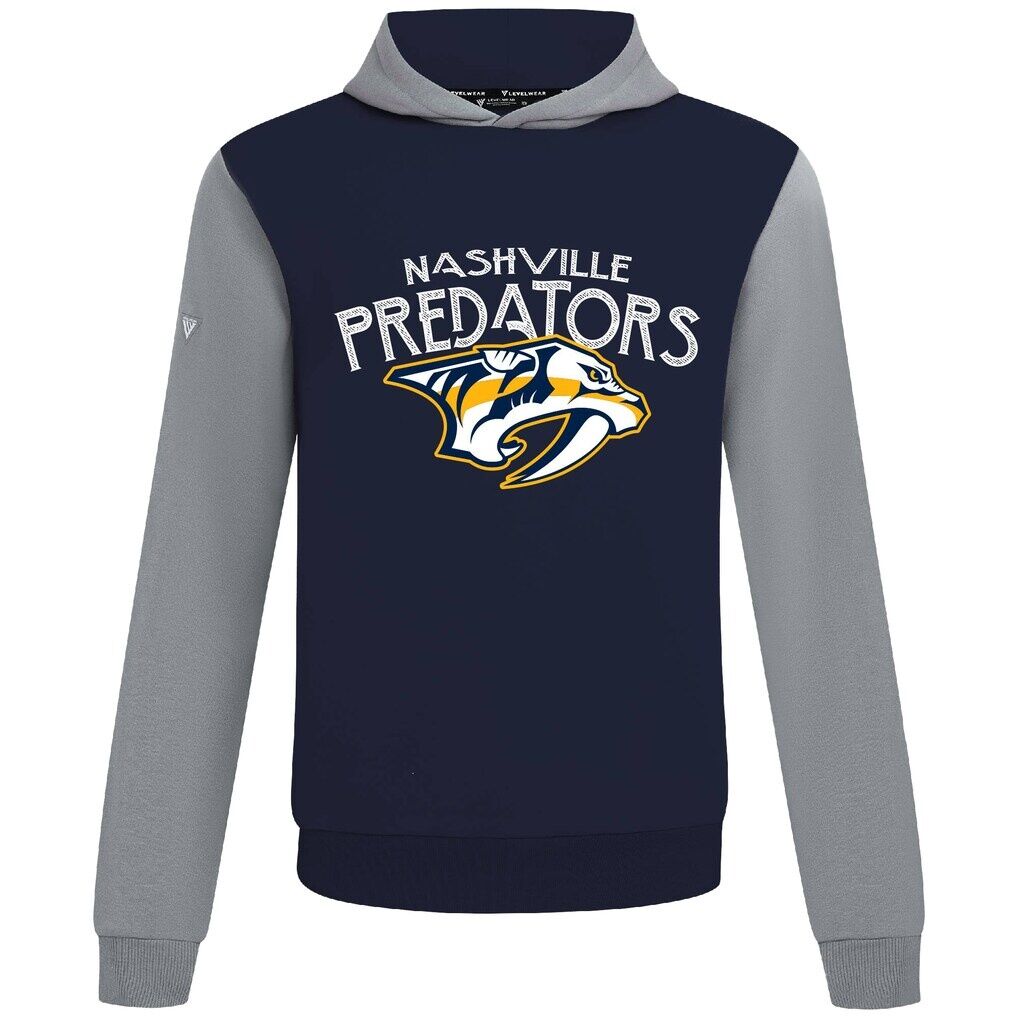 Nashville Predators Levelwear Ultimate Mission Pullover Hoodie - Navy/Gray