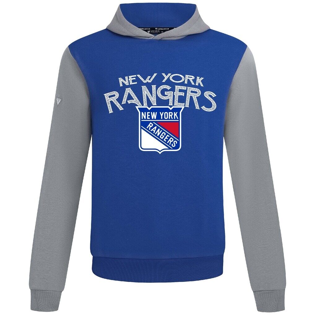 New York Rangers Levelwear Ultimate Mission Pullover Hoodie - Royal/Gray