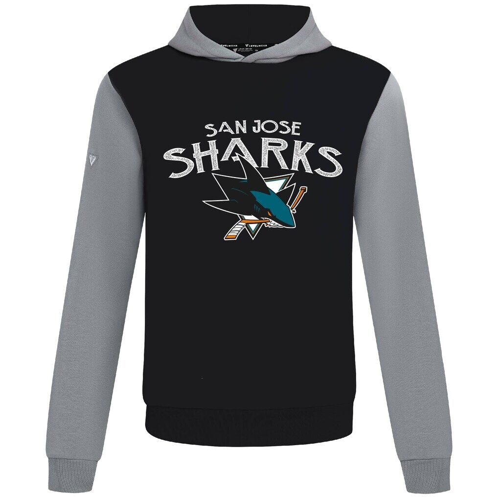 San Jose Sharks Levelwear Ultimate Mission Pullover Hoodie - Black/Gray