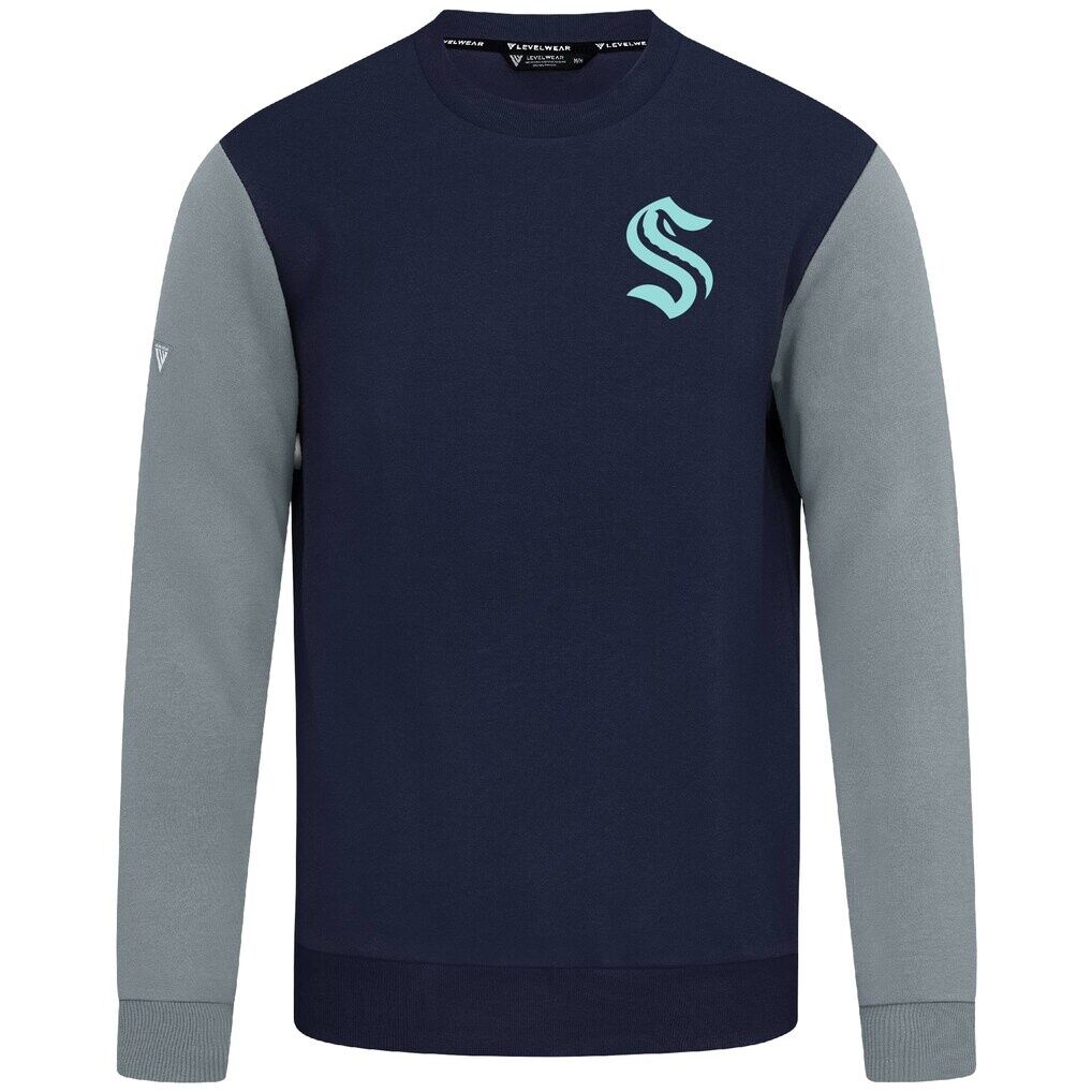 Seattle Kraken Levelwear  Ultimate Response Sweatshirt - Deep Sea Blue/Gray