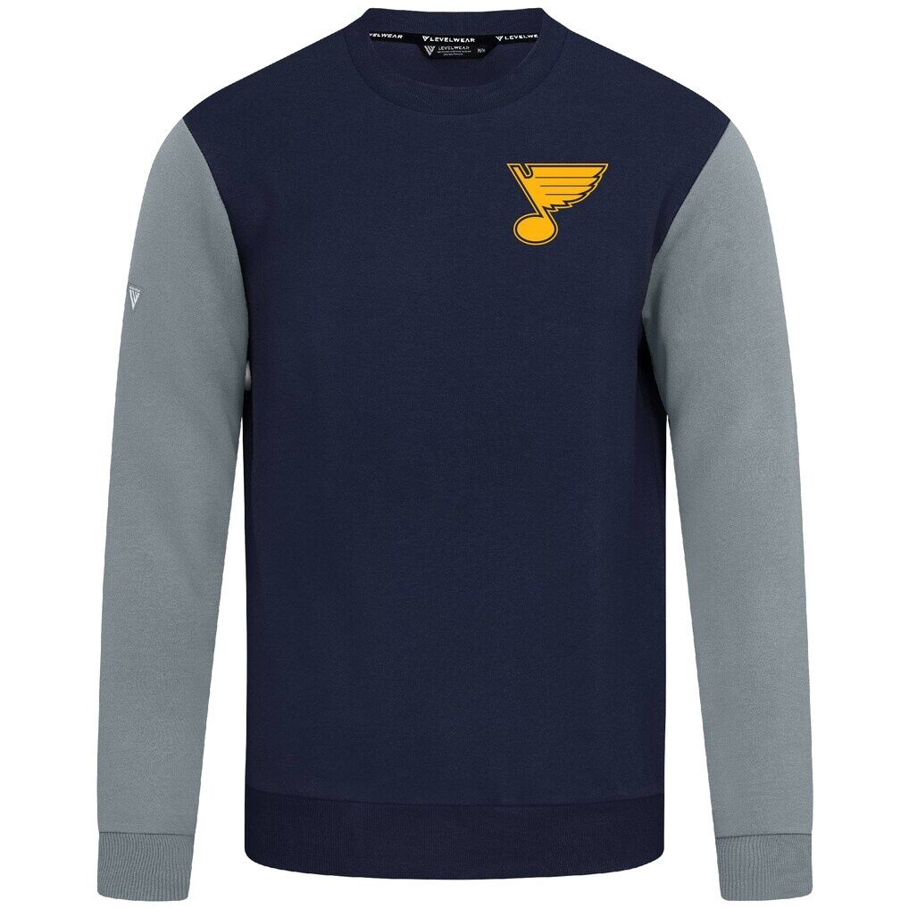 St. Louis Blues Levelwear  Ultimate Response Sweatshirt - Navy/Gray