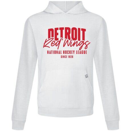 Detroit Red Wings Levelwear Relay Response Pullover Hoodie - White - Front View