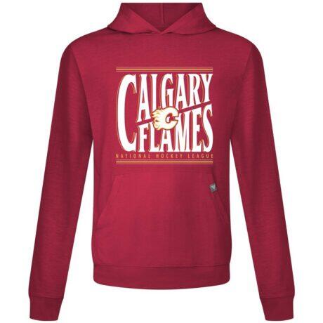 Calgary Flames Levelwear Relay Powerhouse Pullover Hoodie - Red - Front View