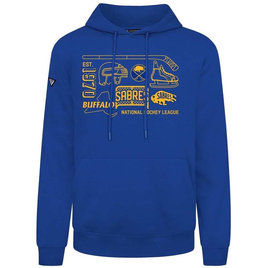 Buffalo Sabres Levelwear Podium Campaign Pullover Hoodie - Royal