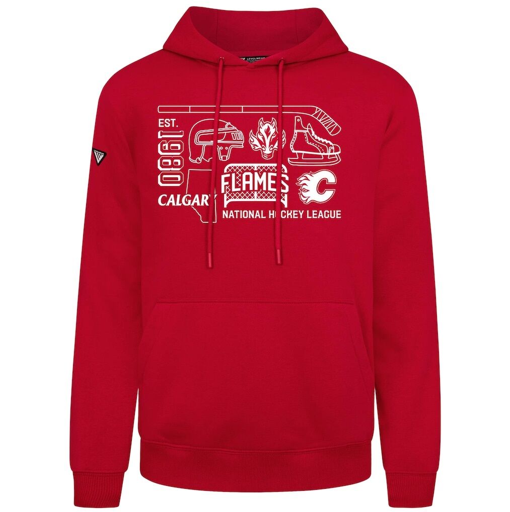 Calgary Flames Levelwear Podium Campaign Pullover Hoodie