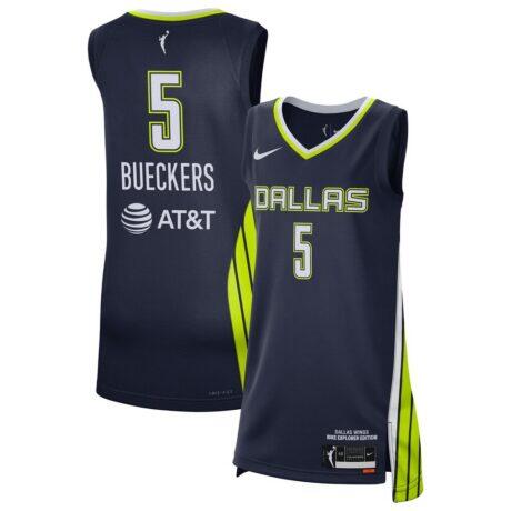Paige Bueckers Dallas Wings Nike Unisex 2025 WNBA Draft Explorer Edition Victory Player Jersey - Navy - Front View