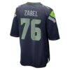 Grey Zabel Seattle Seahawks Nike Team Game Jersey - Navy - Detail View