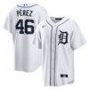 Wenceel Pérez Detroit Tigers Nike Home Replica Jersey - White - Front View