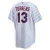 Luis Torrens New York Mets Nike Home Replica Jersey - White - Detail View