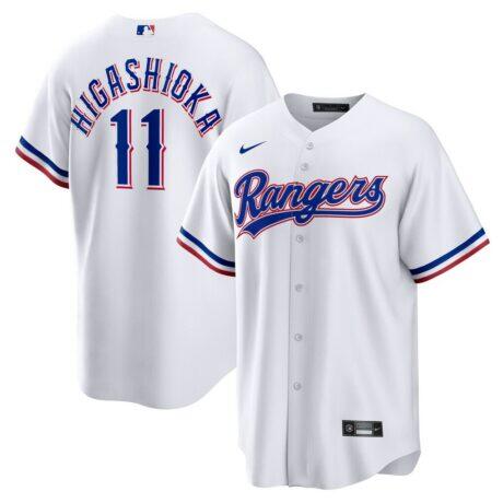 Kyle Higashioka Texas Rangers Nike Home Replica Jersey - White - Front View