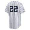 Ben Rice New York Yankees Nike Home Replica Jersey - White - Detail View