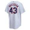 Huascar Brazobán New York Mets Nike Home Replica Jersey - White - Detail View
