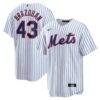 Huascar Brazobán New York Mets Nike Home Replica Jersey - White - Front View