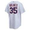 Clay Holmes New York Mets Nike Home Replica Jersey - White - Detail View