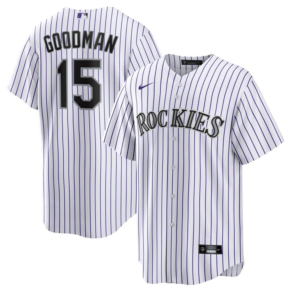 Hunter Goodman Colorado Rockies Nike Home Replica Jersey