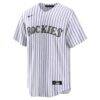 Hunter Goodman Colorado Rockies Nike Home Replica Jersey - White - Side View