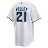 Graham Pauley Miami Marlins Nike Home Replica Jersey - White - Detail View