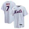 Brett Baty New York Mets Nike Home Replica Jersey - White - Front View