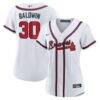 Drake Baldwin Atlanta Braves Nike Women's Home Replica Jersey - White - Front View