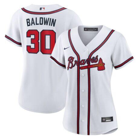 Drake Baldwin Atlanta Braves Nike Women's Home Replica Jersey - White - Front View