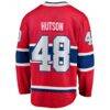Lane Hutson Montreal Canadiens Fashion7 Home Breakaway Jersey - Red - Detail View